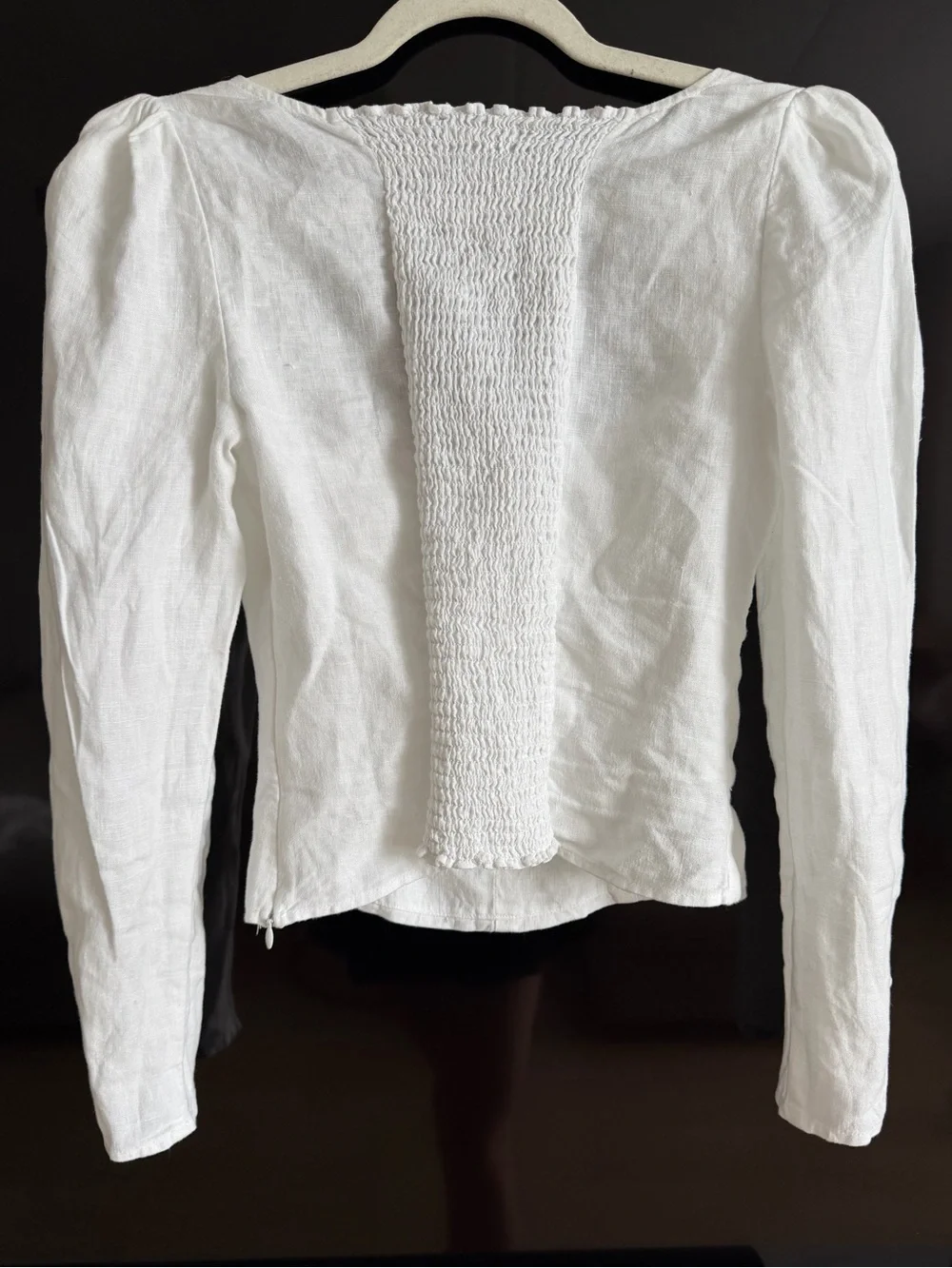 REFORMATION Fillmore Top White | square neck, puff sleeved tops |